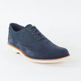 Mens Timberland Stormbuck Lite 9145B Navy Blue Leather Lace Up Formal Shoes